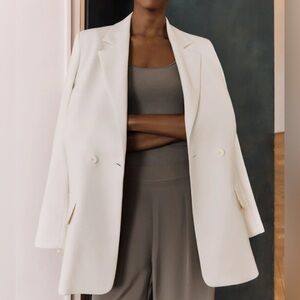 Cuyana Relaxed Cream Blazer